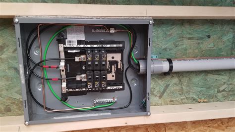 electrical box for detached garage|breaker box for garage.